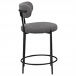 Viola Boucle Upholstered Counter Chair Grey