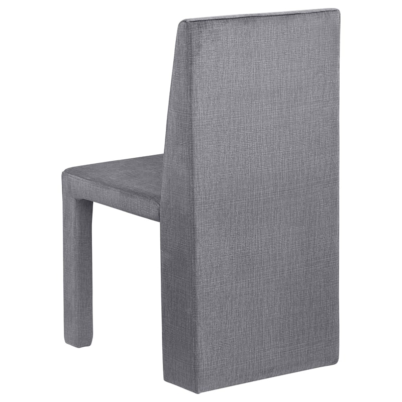 Tordera Velvet Upholstered Dining Side Chair Grey