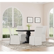 Florence Round 60-inch Pedestal Base Dining Table Black