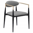 Alexis Fabric Upholstered Dining Arm Chair Grey