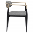 Alexis Fabric Upholstered Dining Arm Chair Grey