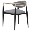 Alexis Fabric Upholstered Dining Arm Chair Grey