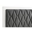Sonora Eastern King Upholstered Panel Bed White