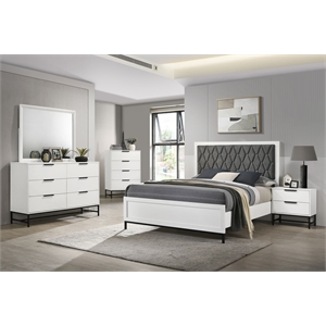 Sonora 5-piece Eastern King Bedroom Set White