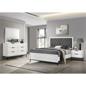 Sonora 4-piece California King Bedroom Set White