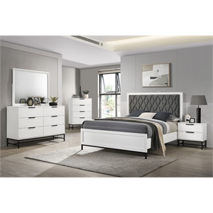 Sonora 5-piece Queen Bedroom Set White