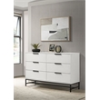 Sonora 6-drawer Bedroom Dresser White