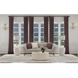 Ellorie Upholstered Channel Back Curved Sofa Beige
