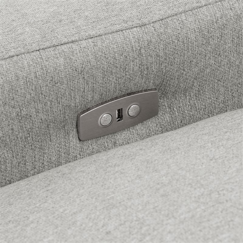Coaster Collins 5-piece Fabric Modular Power Reclining Sectional Sofa Gray