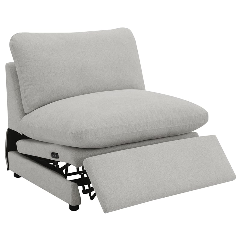 Coaster Collins 5-piece Fabric Modular Power Reclining Sectional Sofa Gray