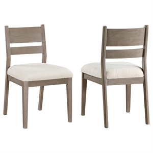 Cornelia Wood Dining Side Chair Coastal Grey
