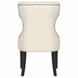 Baney Fabric Upholstered Dining Side Chair Beige and Black