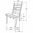 Danvers Wood Dining Side Chair Brown Oak