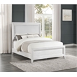 Marielle Queen Upholstered Panel Bed Distressed White