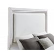 Marielle California King Panel Upholstered Bed Distressed White