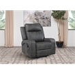 Raelynn Upholstered Power Lift Recliner Chair Grey