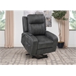 Raelynn Upholstered Power Lift Recliner Chair Grey