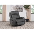 Raelynn Upholstered Power Lift Recliner Chair Grey
