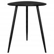 Odessa Triangular Solid Wood End Table Black