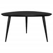 Odessa Triangular Solid Wood Coffee Table Black