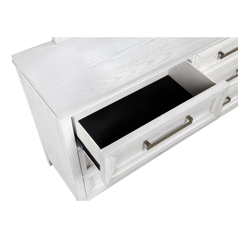 Marielle 4-piece Cal King Bedroom Set Distressed White