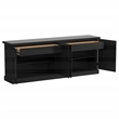 Florence 4-door Dining Sideboard Buffet Distressed Black