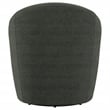 Leon Upholstered Barrel Accent Swivel Chair Hunter Green