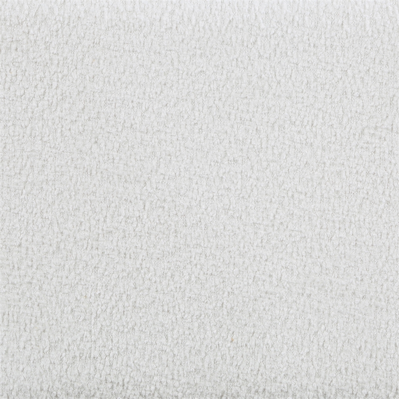 Patricia Boucle Upholstered Twin Day Bed with Trundle White