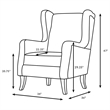 Elmbrook Upholstered Wingback Accent Club Chair Brown