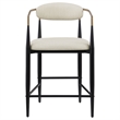 Tina Fabric Upholstered Counter Chair Beige