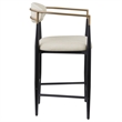 Tina Fabric Upholstered Counter Chair Beige