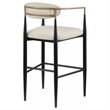 Tina Fabric Upholstered Bar Chair Beige