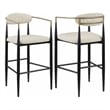 Tina Fabric Upholstered Bar Chair Beige