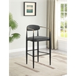 Tina Fabric Upholstered Bar Chair Dark Grey