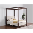 Zimmerlee 89-inch Metal Eastern King Canopy Bed Rust Brown