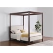 Zimmerlee 89-inch Metal Queen Canopy Bed Rust Brown