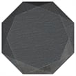 Jacinto Octagonal Solid Mango Wood Side Table Grey