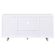 Dalton 2-door Storage Cabinet White and Distressed Pine