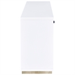 Dalton 2-door Storage Cabinet White and Distressed Pine