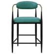 Tina Fabric Upholstered Counter Chair Green
