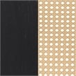 Lanewood Open Cane Webbing Metal Eastern King Bed Black