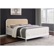 Amherst Radio Weave Rattan Metal Eastern King Bed White