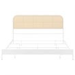 Amherst Radio Weave Rattan Metal Eastern King Bed White