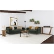 Jade 2-piece Chenille Upholstered Sofa Set Green