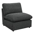 Collins Modular Armless Chair Dark Grey