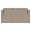 Brentwood Upholstered Motion Reclining Loveseat Taupe