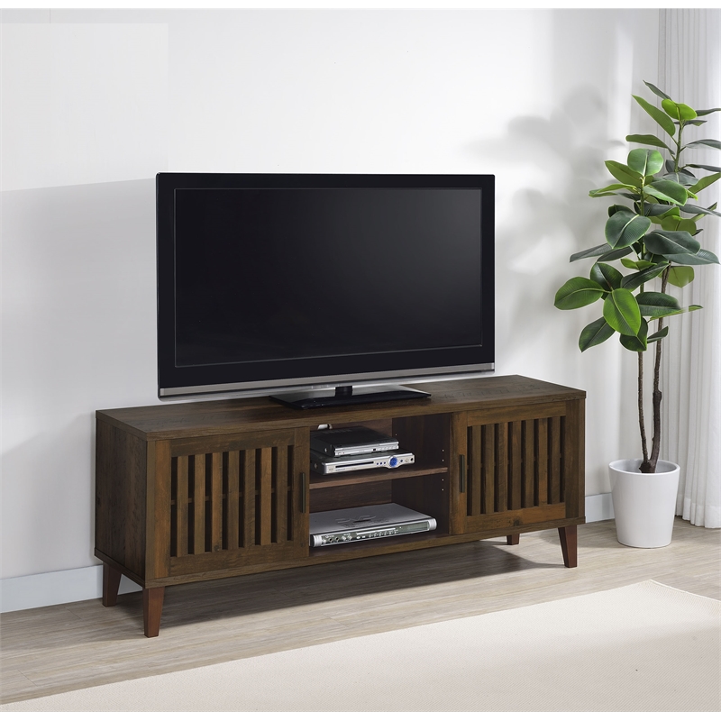 Sedona 2-door Engineered Wood 60-inch TV Stand Dark Pine