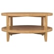 Camillo Round Solid Wood Coffee Table Maple Brown