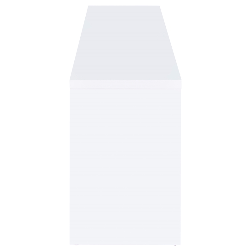 Laughlin 4-door Engineered Wood 78-inch TV Stand White