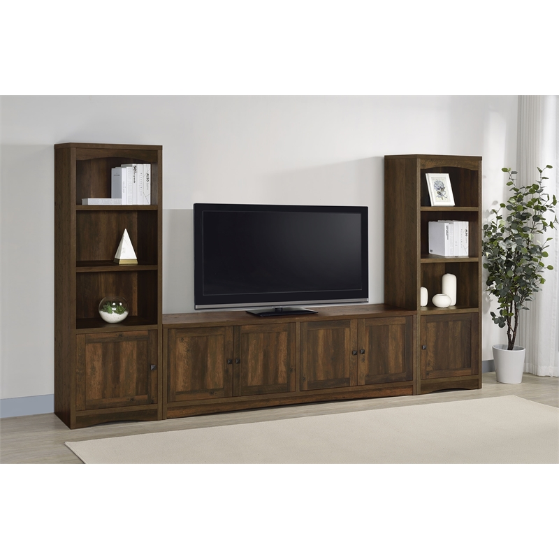 Laughlin 3-piece Entertainment Center TV Stand Dark Pine
